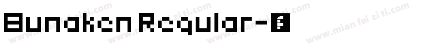 Bunaken Regular字体转换
